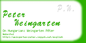 peter weingarten business card